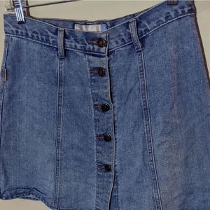 So button jr. white wash skirt